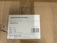 2x fitness halterschijvenset 15kg - afbeelding 3 van  4