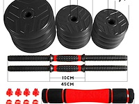 2x fitness toebehoren dumbell 's en gewichten - afbeelding 3 van  3