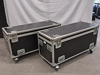 2x flightcase, zwart