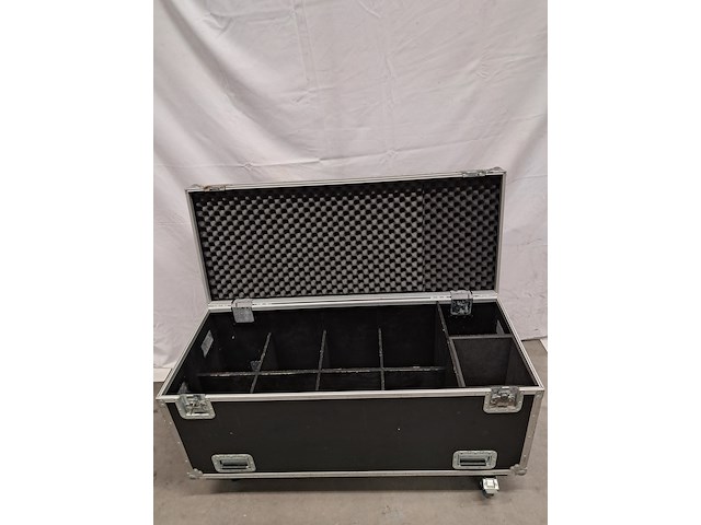 2x flightcase, zwart - afbeelding 4 van  7