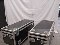 2x flightcase, zwart