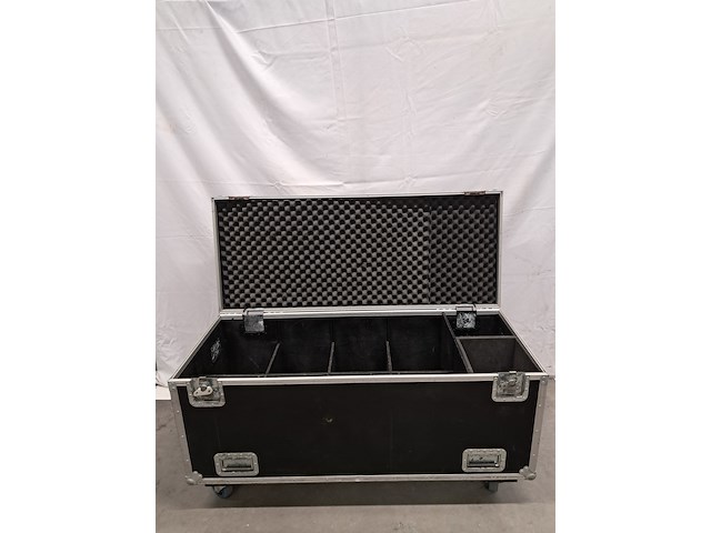 2x flightcase, zwart - afbeelding 4 van  7