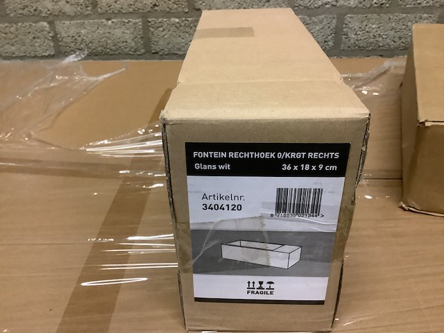 2x fontein 36x18x9 cm, 3404241/3404120, wit - afbeelding 4 van  4