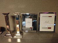 2x fotolijst en 2x kandelaar, fink silber - afbeelding 1 van  5