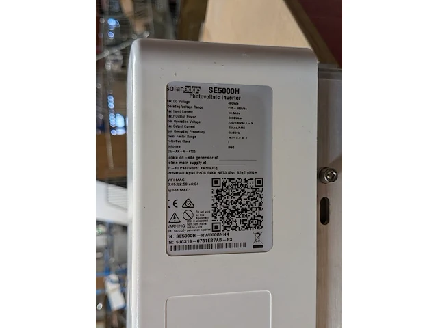 2x fotovoltaïsche omvormer, solaredge, se5000h en se4000h - afbeelding 3 van  6