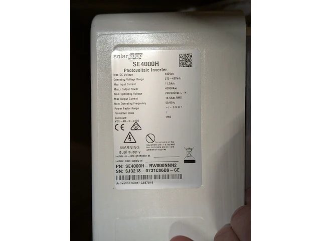 2x fotovoltaïsche omvormer, solaredge, se5000h en se4000h - afbeelding 6 van  6
