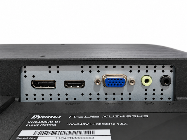 2x full hd lcd-monitor, iiyama, prolite xu2493hs-b1 - afbeelding 5 van  7