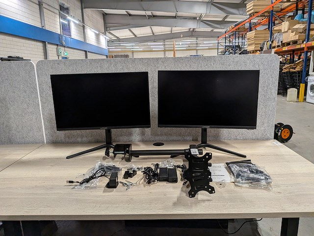 2x gaming monitor, lc-power, lc-m27-qhd-165, zwart - afbeelding 1 van  13