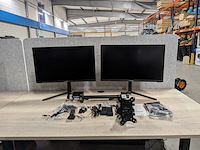 2x gaming monitor, lc-power, lc-m27-qhd-165, zwart - afbeelding 1 van  13