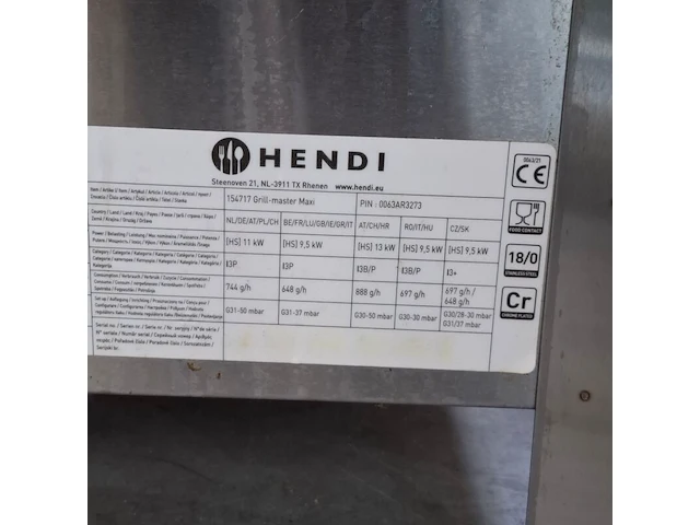 2x gas barbecue, hendi, o.a. grill-master maxi - afbeelding 5 van  8