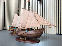 2x gedetailleerd houten scheepsmodel enkhuizer bol 1902 - afbeelding 4 van  11