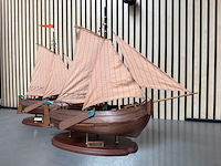 2x gedetailleerd houten scheepsmodel enkhuizerbol, enkhuizer bol 1902 - afbeelding 3 van  9