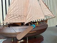 2x gedetailleerd houten scheepsmodel enkhuizerbol, enkhuizer bol 1902 - afbeelding 7 van  9
