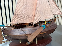 2x gedetailleerd houten scheepsmodel enkhuizerbol, enkhuizer bol 1902 - afbeelding 8 van  9