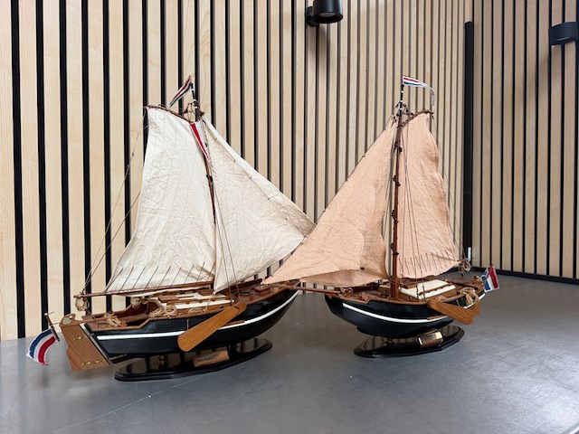 2x gedetailleerd houten scheepsmodel zeeschouw - afbeelding 10 van  10
