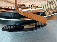 2x gedetailleerd houten scheepsmodel zeeschouw - afbeelding 4 van  10