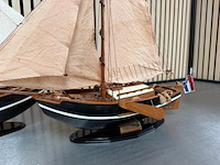 2x gedetailleerd houten scheepsmodel zeeschouw - afbeelding 5 van  10