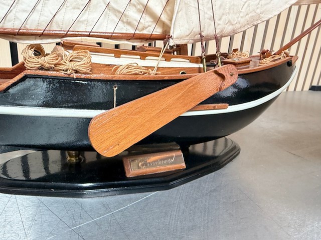 2x gedetailleerd houten scheepsmodel zeeschouw - afbeelding 8 van  10