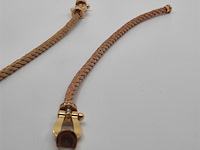 2x geelgouden armband, 18 karaats, fred - afbeelding 4 van  16