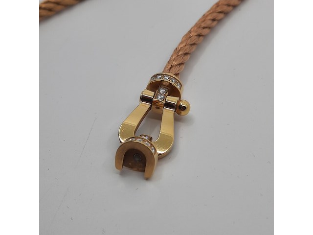 2x geelgouden armband, 18 karaats, fred - afbeelding 5 van  16