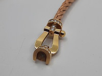 2x geelgouden armband, 18 karaats, fred - afbeelding 5 van  16