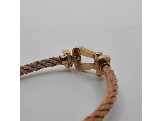 2x geelgouden armband, 18 karaats, fred - afbeelding 11 van  16