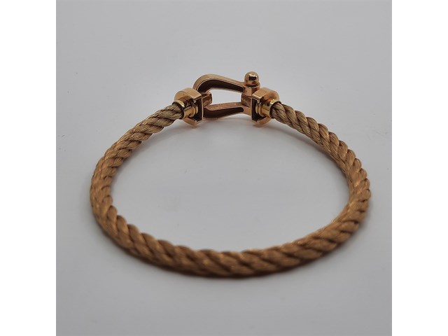 2x geelgouden armband, 18 karaats, fred - afbeelding 14 van  16