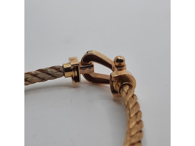 2x geelgouden armband, 18 karaats, fred - afbeelding 15 van  16