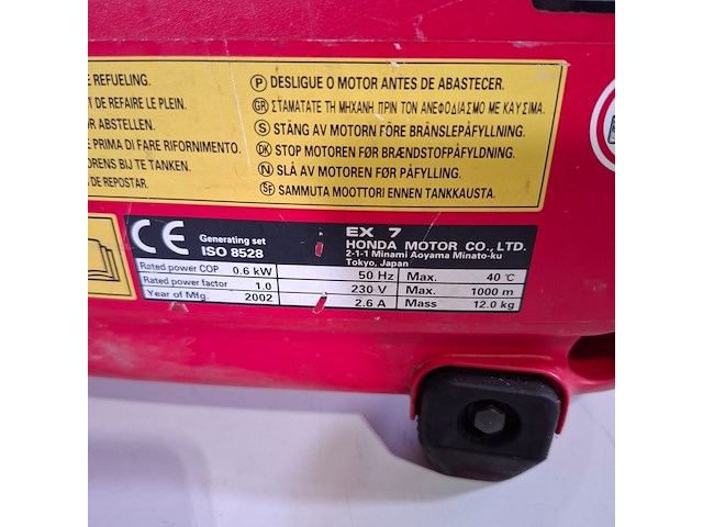 2x generator, honda, ex7, 2001.2002 - afbeelding 9 van  11