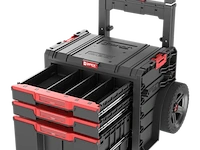 2x gereedschap trolley, qbrick pro, cart 2.0 plus drawer 3 + drawer 2