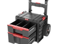 2x gereedschap trolley, qbrick pro, cart 2.0 plus drawer 3 + drawer 2 - afbeelding 5 van  6
