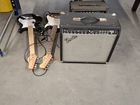 2x gitaar en 2x gitaar versterker , behringer, phoenix, fender - afbeelding 1 van  8
