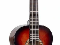 2x gitaar, sire marcus miller, valencia, akoestisch, classic sunburst, mahony, 2019 - afbeelding 4 van  5