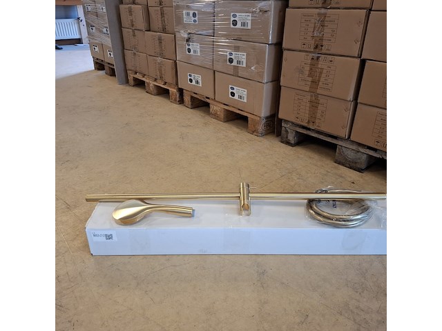 2x glijstangset xenz, dure, geborsteld goud - afbeelding 2 van  6