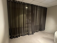 2x gordijn, taupe - afbeelding 1 van  3