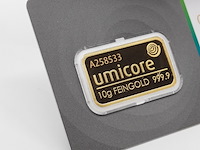 2x goudbaar, 10 gram, umicore - afbeelding 3 van  5
