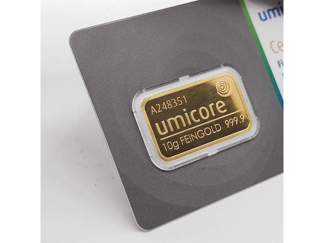 2x goudbaar, 10 gram, umicore - afbeelding 5 van  5