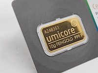 2x goudbaar, 10 gram, umicore - afbeelding 5 van  5