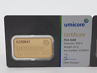 2x goudbaar, 20 gram, umicore - afbeelding 2 van  7