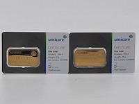 2x goudbaar, 20 gram, umicore - afbeelding 1 van  5