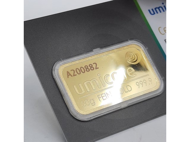 2x goudbaar, 20 gram, umicore - afbeelding 5 van  5