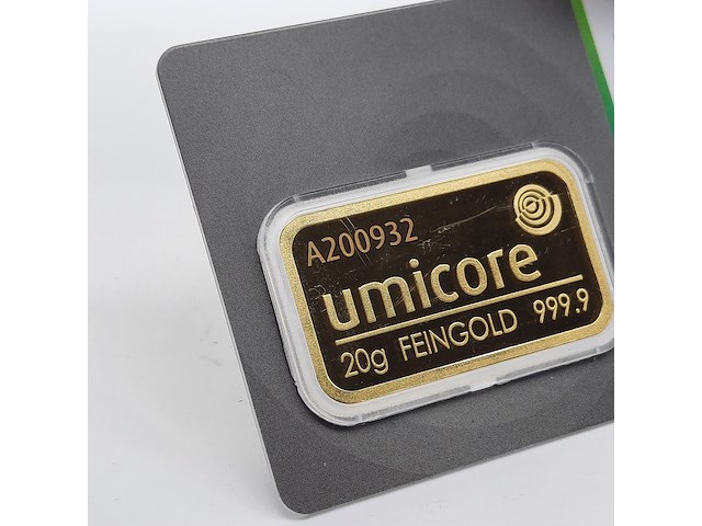 2x goudbaar, 20 gram, umicore - afbeelding 5 van  5