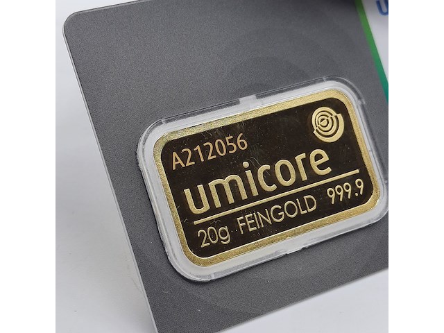2x goudbaar, 20 gram, umicore - afbeelding 5 van  5