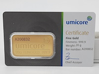 2x goudbaar, 20 gram, umicore - afbeelding 4 van  5