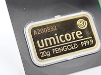 2x goudbaar, 20 gram, umicore - afbeelding 5 van  5