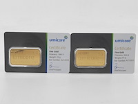 2x goudbaar, 20 gram, umicore - afbeelding 1 van  5