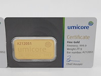 2x goudbaar, 20 gram, umicore - afbeelding 2 van  5