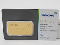 2x goudbaar, 20 gram, umicore - afbeelding 4 van  5