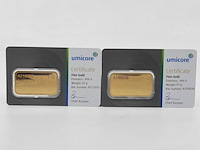 2x goudbaar, 20 gram, umicore - afbeelding 1 van  5