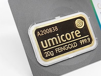 2x goudbaar, 20 gram, umicore - afbeelding 3 van  5